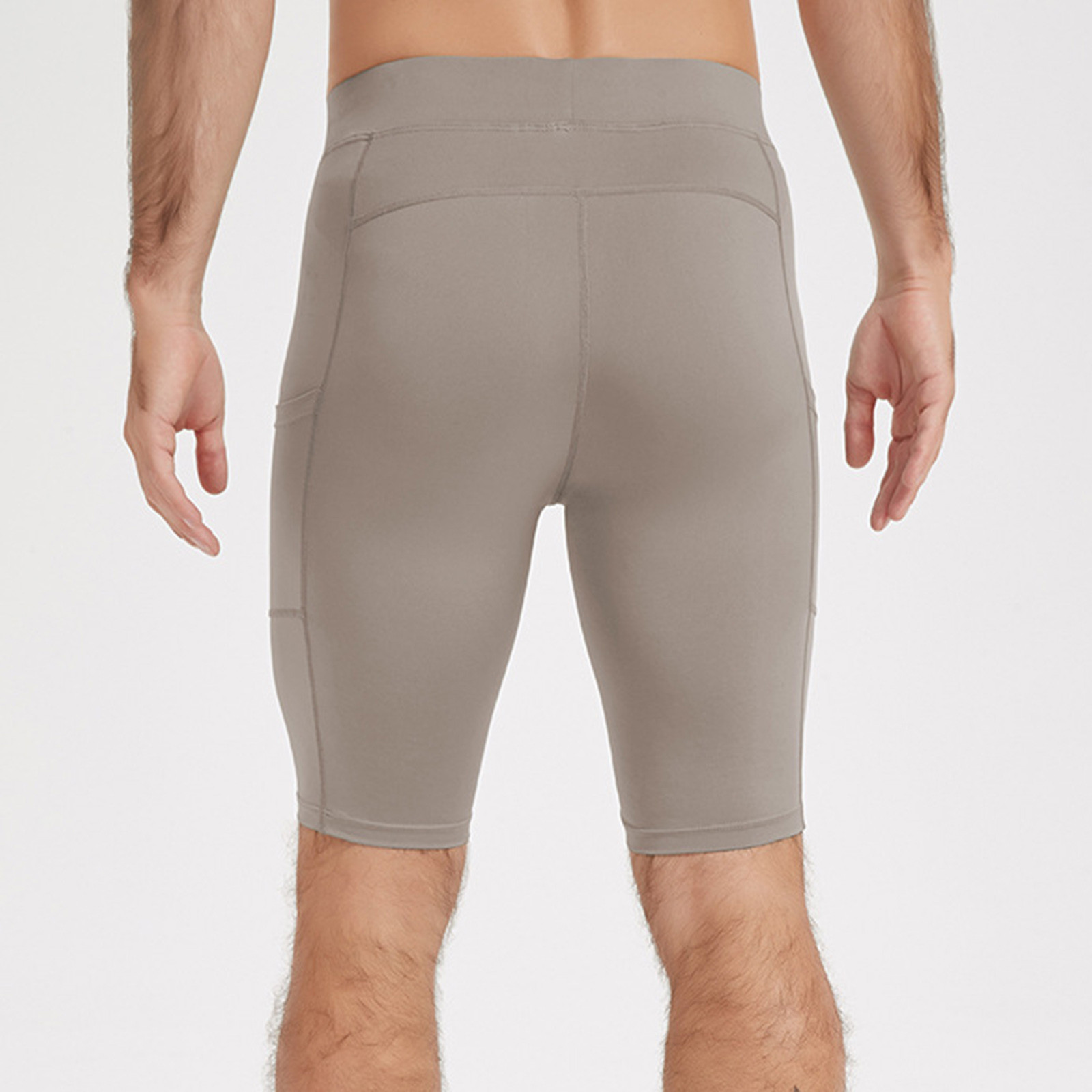 thumbnail image 4 of Pantalones cortos de compresión para hombre, prenda interior deportiva, mallas de entrenamiento para correr, tejido elástico de secado rápido para baloncesto/fútbol (M-XXXL), 4 of 5